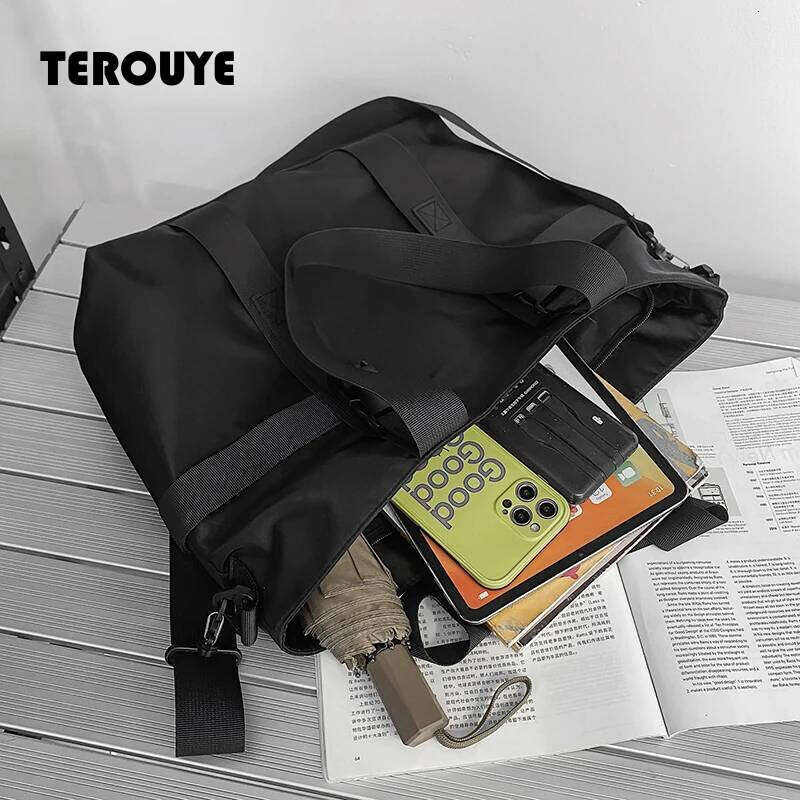 HOCODO Waterproof Travel Handbag Large Capacity Ladies Messenger Solid Color Female Crossbody Nylon Shoulder Bag Women TEROUYE