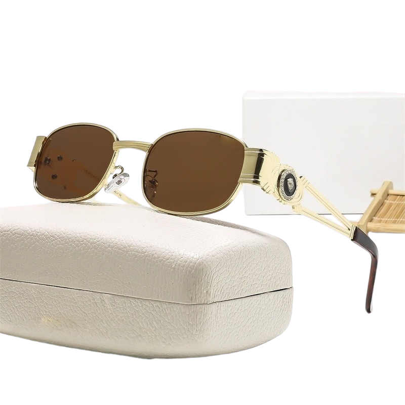 Luxury Oversized Square Designer Sunglasses & Glasses for Women Men - Acetate Frame VS Logo Accents Multi-Color Lens UV400 Protection Retro Fashion Eyewear