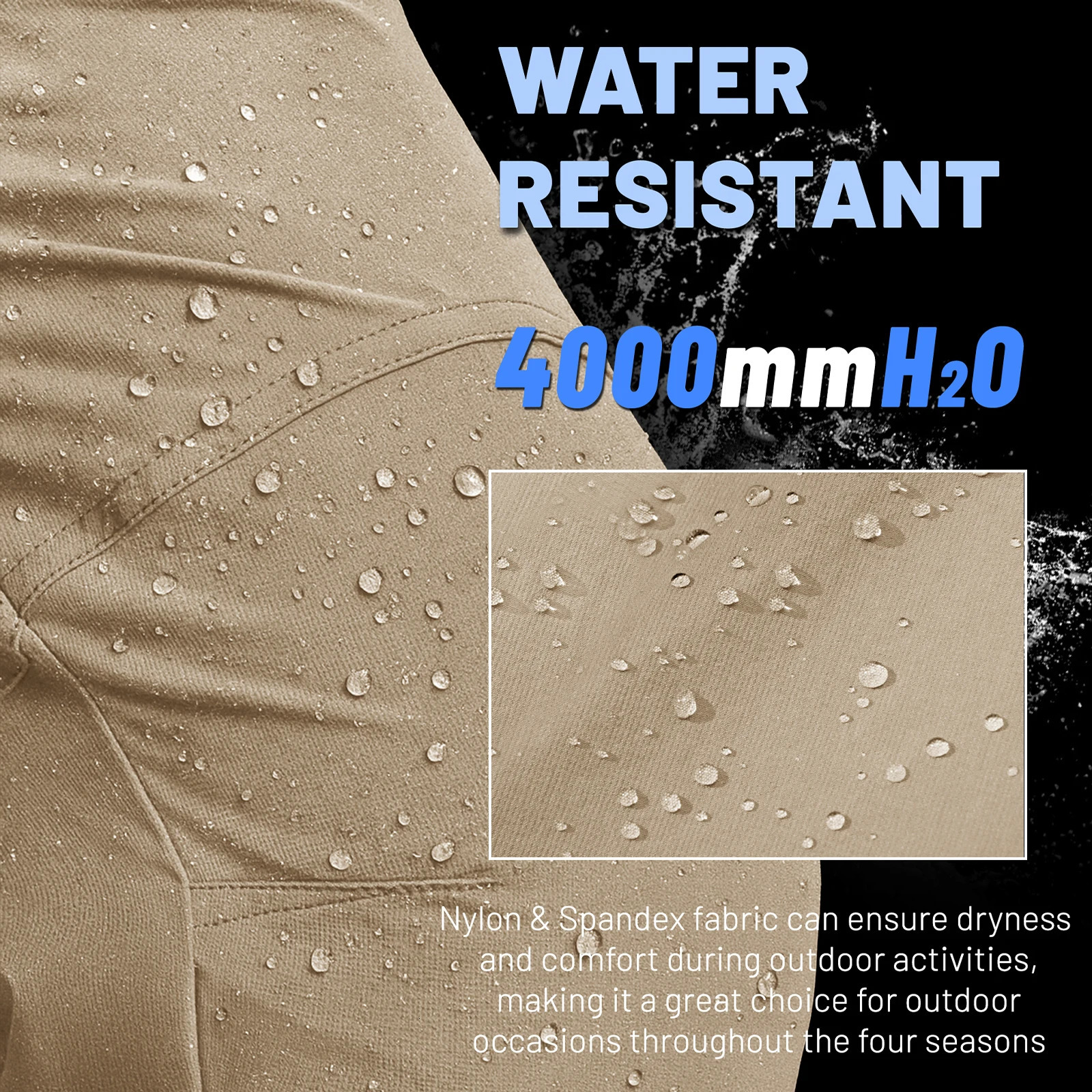 MAGCOMSEN Lightweight Hiking Pant Men Summer Cargo Pants Quick-Dry Nylon Waterproof Outdoor Fishing Casual Trouser 260304