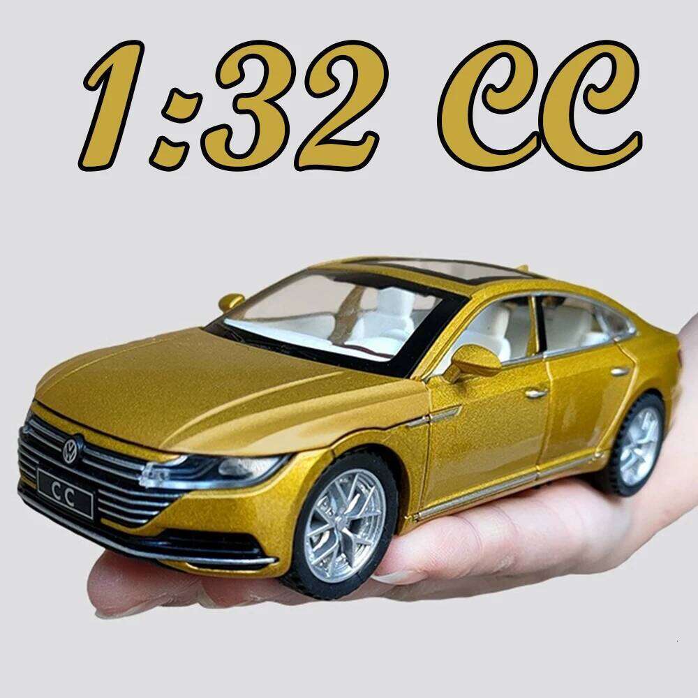 1:32 CC Santana Alloy Model Toys Diecast Car with Sound Light Pull Back Doors Opened Miniature Vehice Friend's Gift Z260306