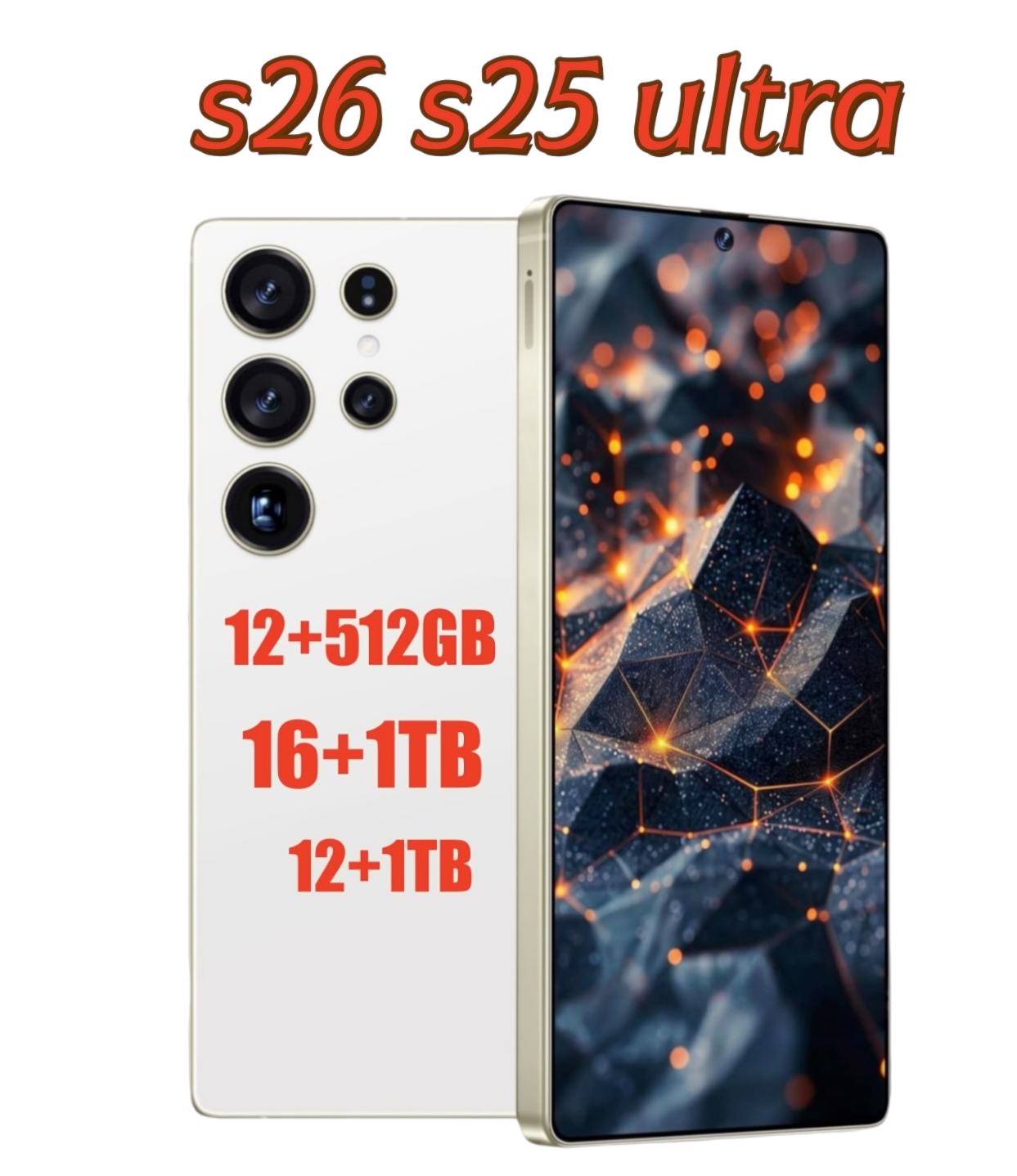 S25 S26 Ultra 7.3 Inch 5G 16GB+1TB Mobile Phones Unlocked Touch Play Screen cell phone Android Smartphone Camera HD Display Face Recognition