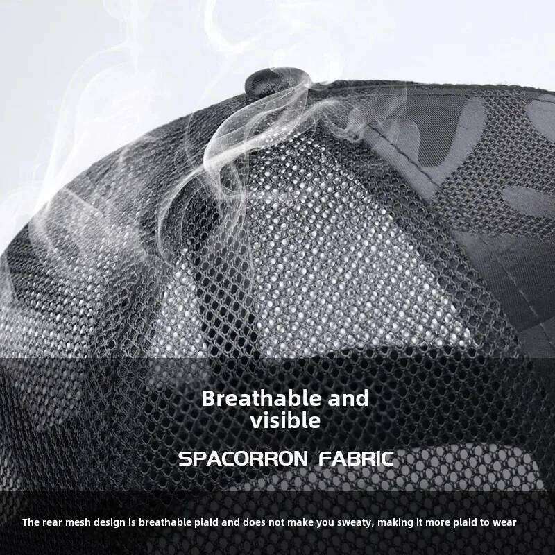 Man Big Size Head Mesh Camouflage Baseball Outdoors Sport Caps Dad Oversize Trucker Cap Male Plus 60cm 63cm Snapback Hats Y260304