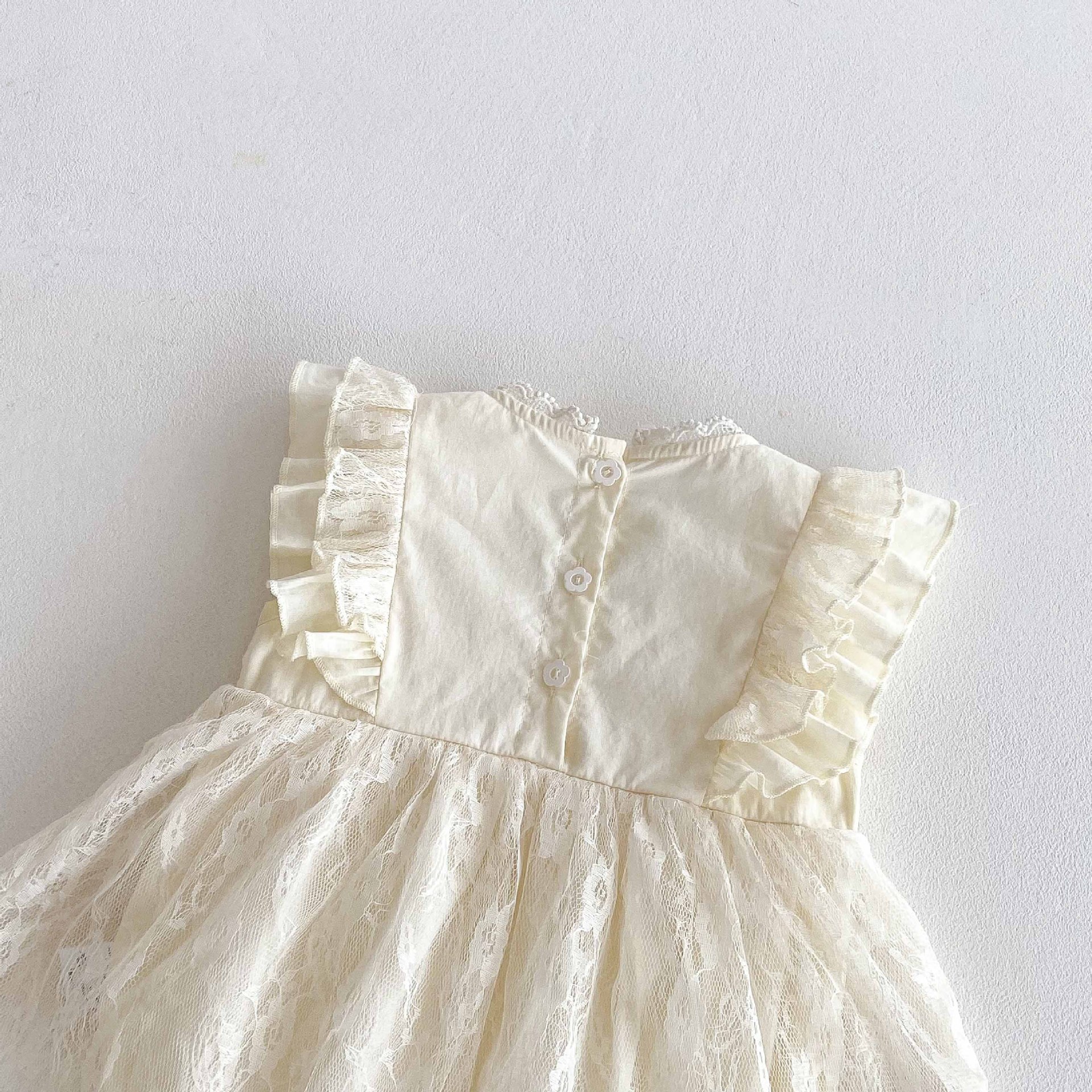 Summer newborn jumpsuit sweet short sleeved clothes full moon baby romper