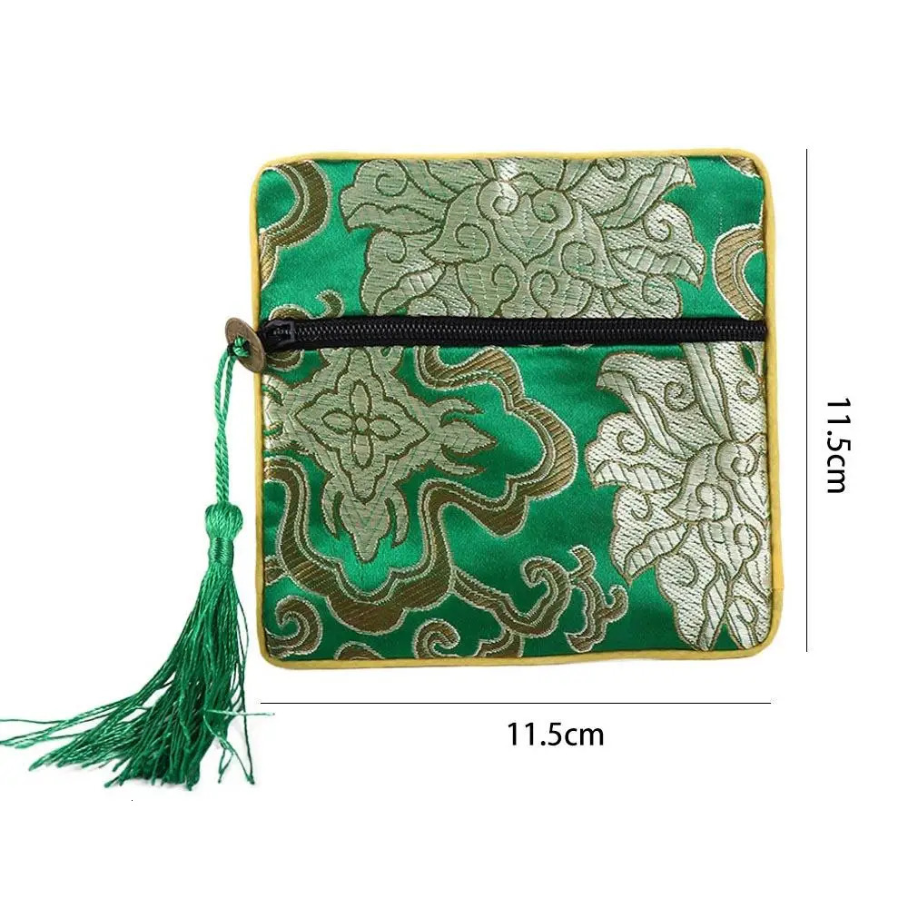 Packaging Zipper Bag Dragon Boat Festival Chinese Style Coin Purse Brocade Pouch Silk Jewelry Organizer Storage 260307