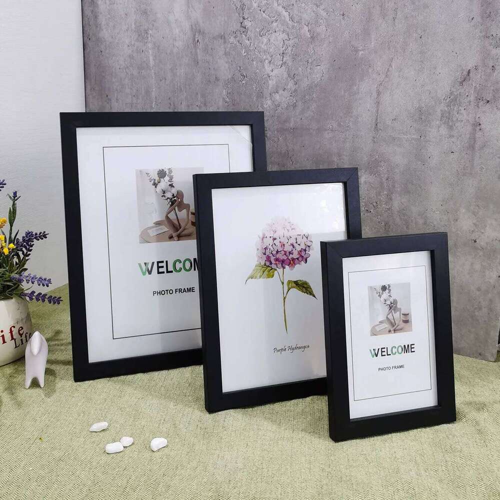 Wood Photo Picture Frame 10x15cm/15x20cm/20x25cm/A4 - Desk or Wall Hanging, Commemorative Gift, Home Decor H260306