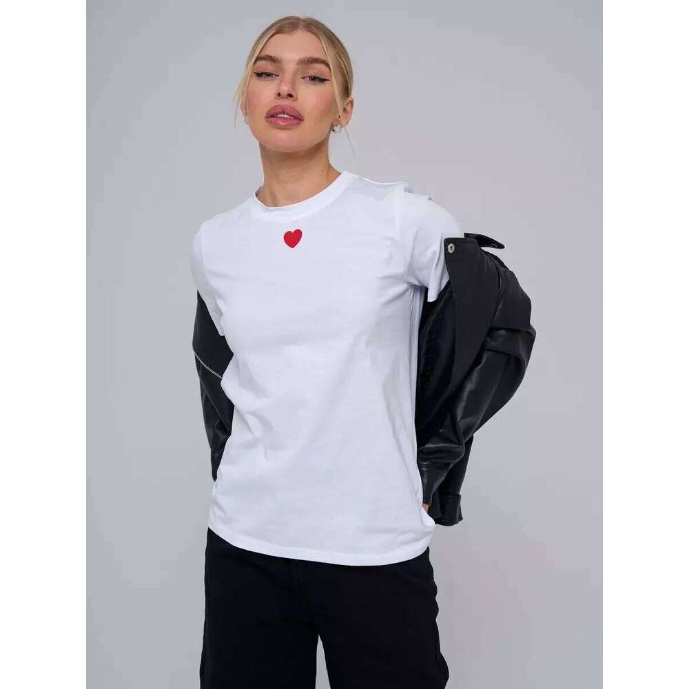 Summer Cotton Top PROSECCO MOOD Letter Printed Women's Casual Street Y2K Harajuku Loose T-shirt Tops XJ260306