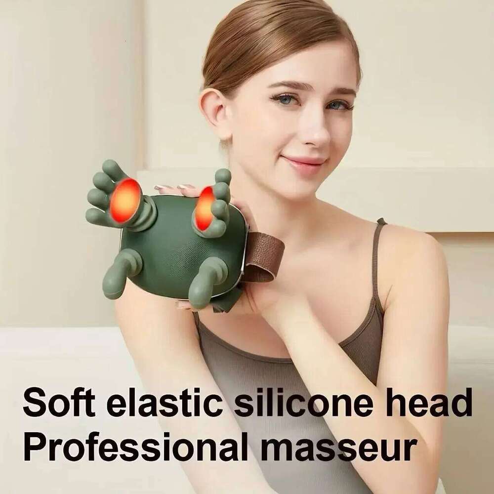 New Rechargeable Portable 5-Finger Human-Like Neck Shoulder Massager with Heat for Trapezius & Cervical Spine Relaxation 26Y0307