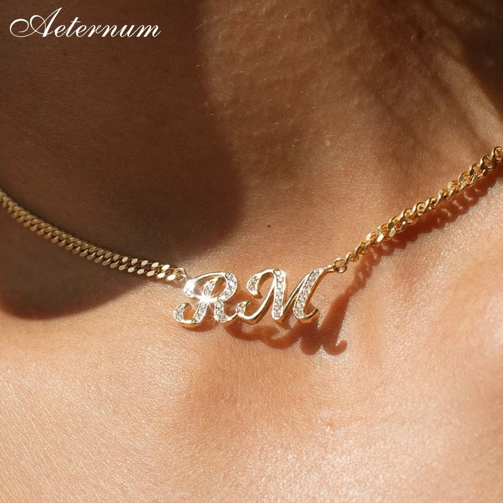Personalized Ladies Custom Name Necklace with Stainless Steel Zircon Pendant Fine Diamond Jewelry Holiday Gift 260302