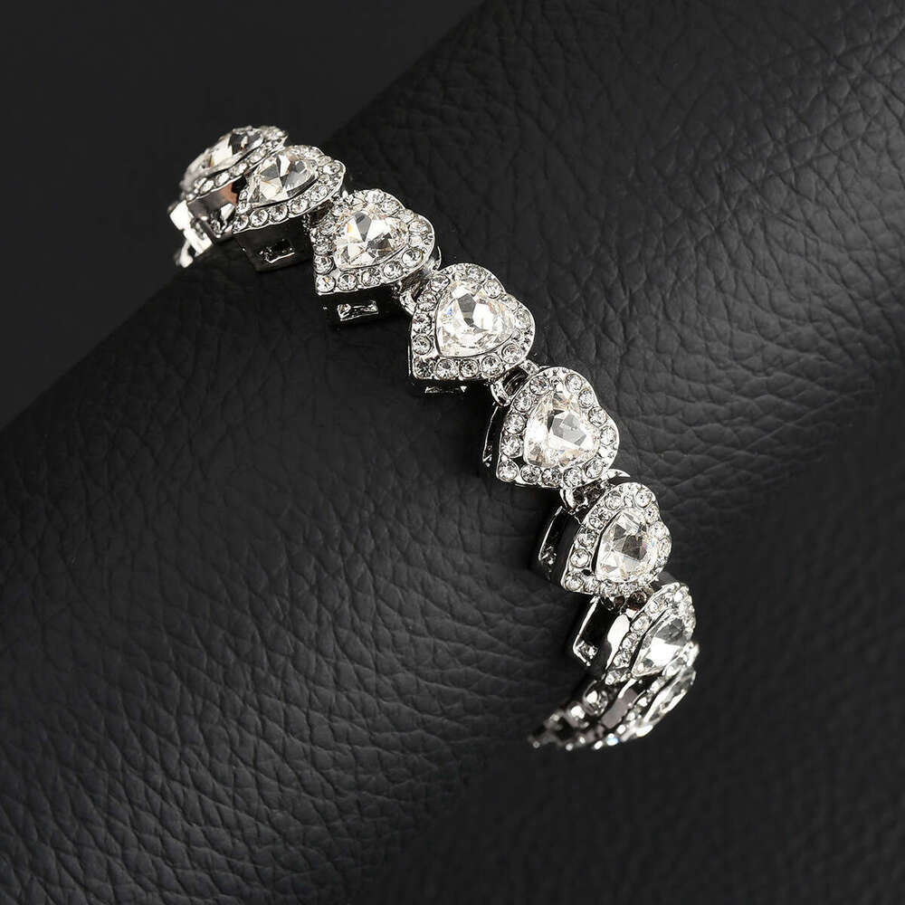 Cross-Border Hot Sale Hip-Hop Heart High-Quality 11mm Sugar Cube Necklace Fashionable Personality Trendy Cuban Chain