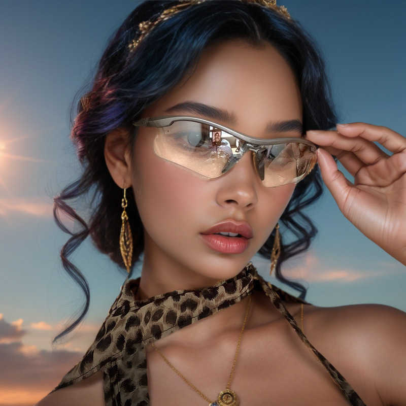 Outdoor Sports Cycling Glasses Mountaineering Womens Night Riding Sunglasses Day and Night Dual-use Eye Protection Windproof Goggles Sunglasses Runnin