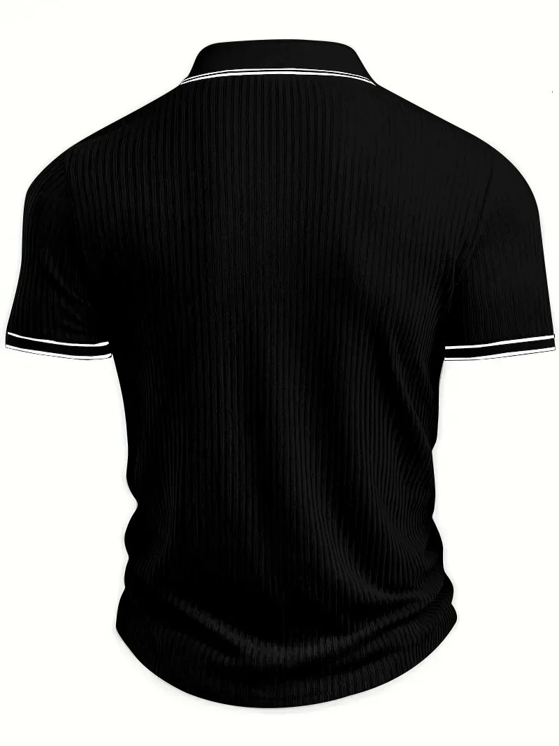 Mens Polo Shortsleeved Shirt Solid Color For Men Business Casual And Trendy Summer 260302