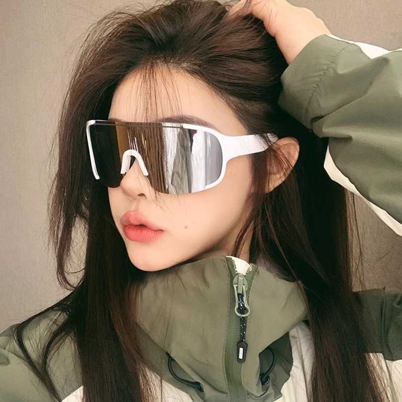 Mountaineering Goggles Outdoor Integrated Large Frame Cycling Glasses Running Bicycle UV Protection Sunglasses Windproof Ski Goggles S260304