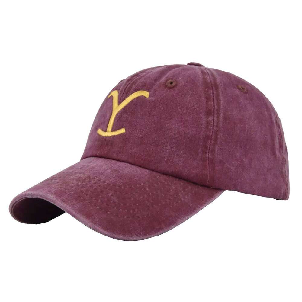 Yellowstone Dutton Ranch Cross Ponytail Baseball Distressed Outdoor Embroidery Sunscreen Hat Solid Color Cap Sun Summer Y260304