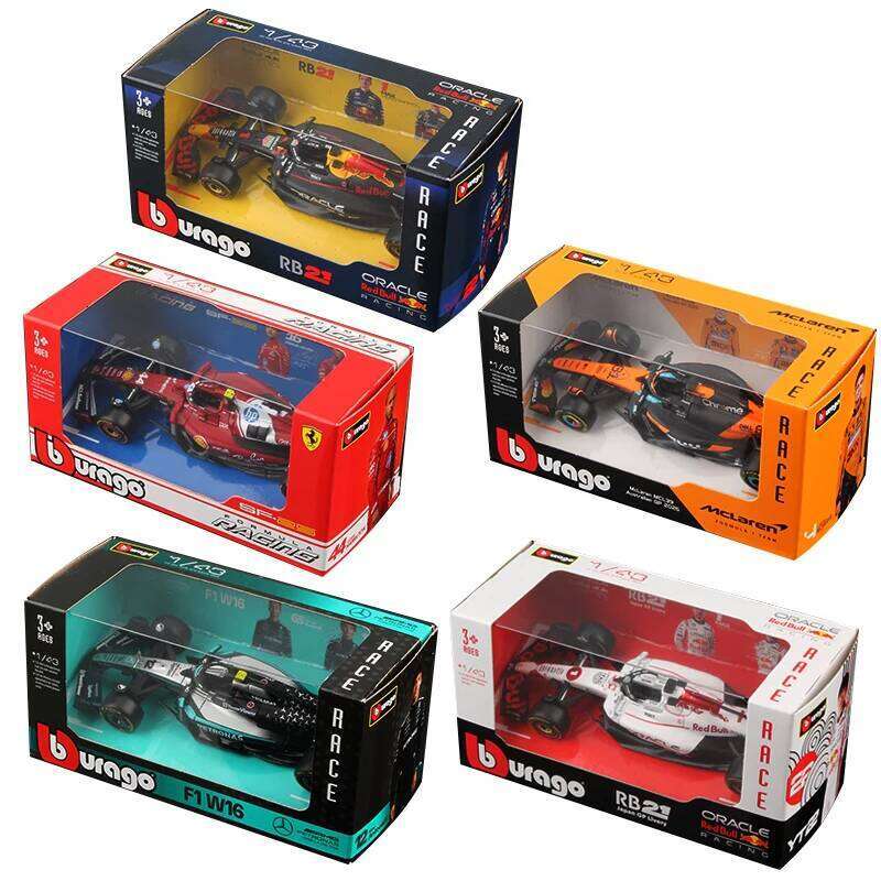 Bburago 1:43 2025 F1 Alloy Car Model Formula Racing Die Cast Toy SF25 RB21 W16 MCL39 Red Bull Mercedes Ferrari McLaren Z260306