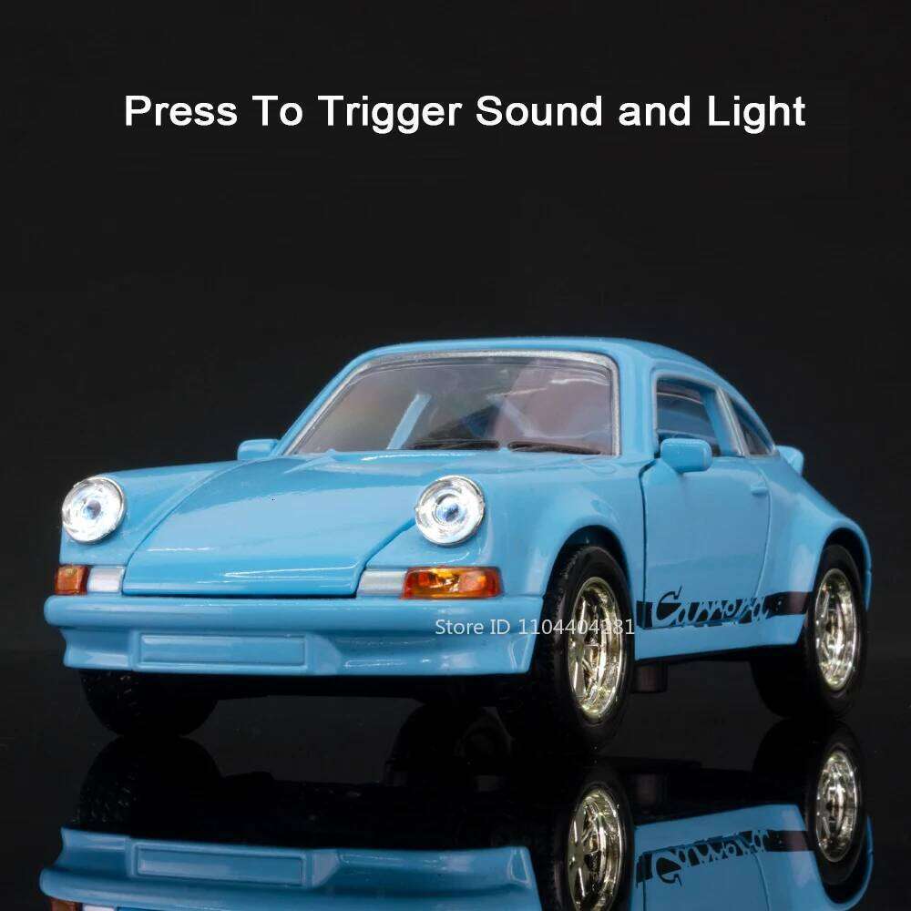 1:36 Alloy 911 CARRERA 1974 Rolls-Royce Cullinan Diecast Model Toy Car Doors Opened Sound Light Pull Back Cars Collectibles Gift Z260306