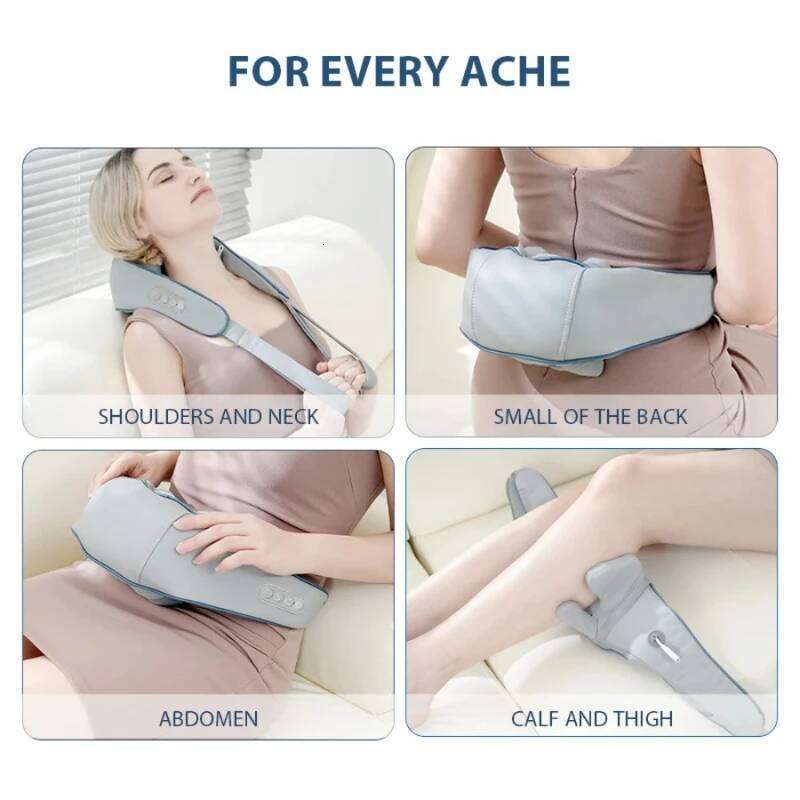 Hand pulled/shoulder strap wireless shoulder and neck trapezius massager, simulating a real person,hot compress,relieve fatigue 26Y0307