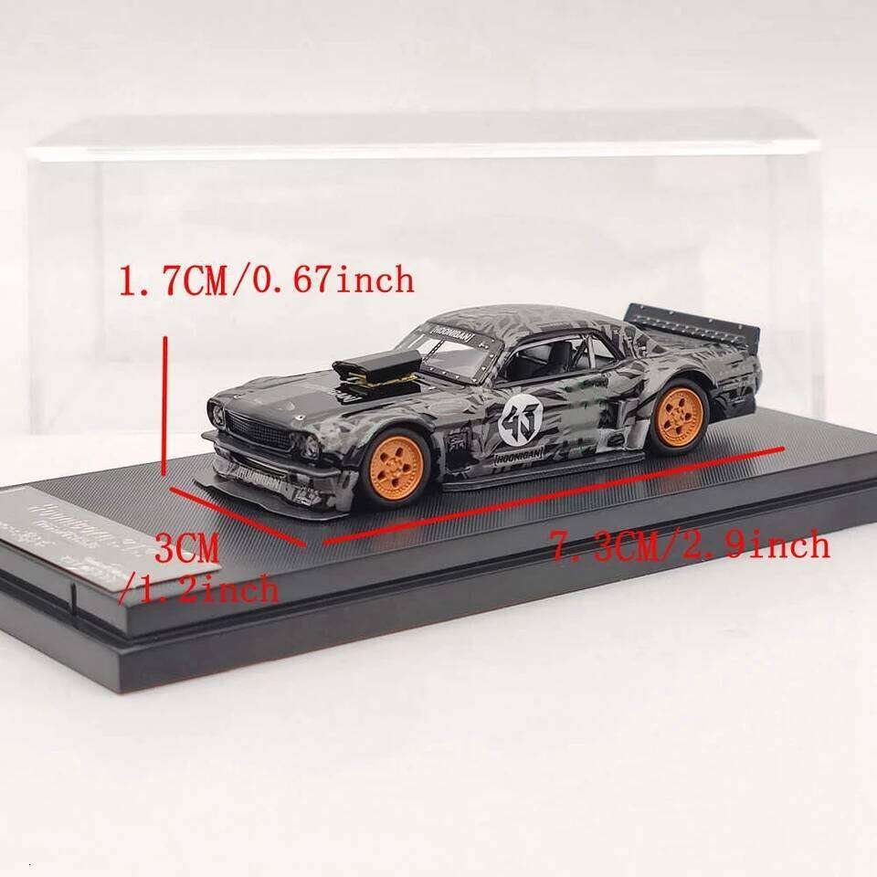 Street Weapon 1/64 For Mustang 1965 Ken Block's Hoonicorn #43 Diecast Model Car Miniature Limited Collection Toy Vehicle Models Z260306
