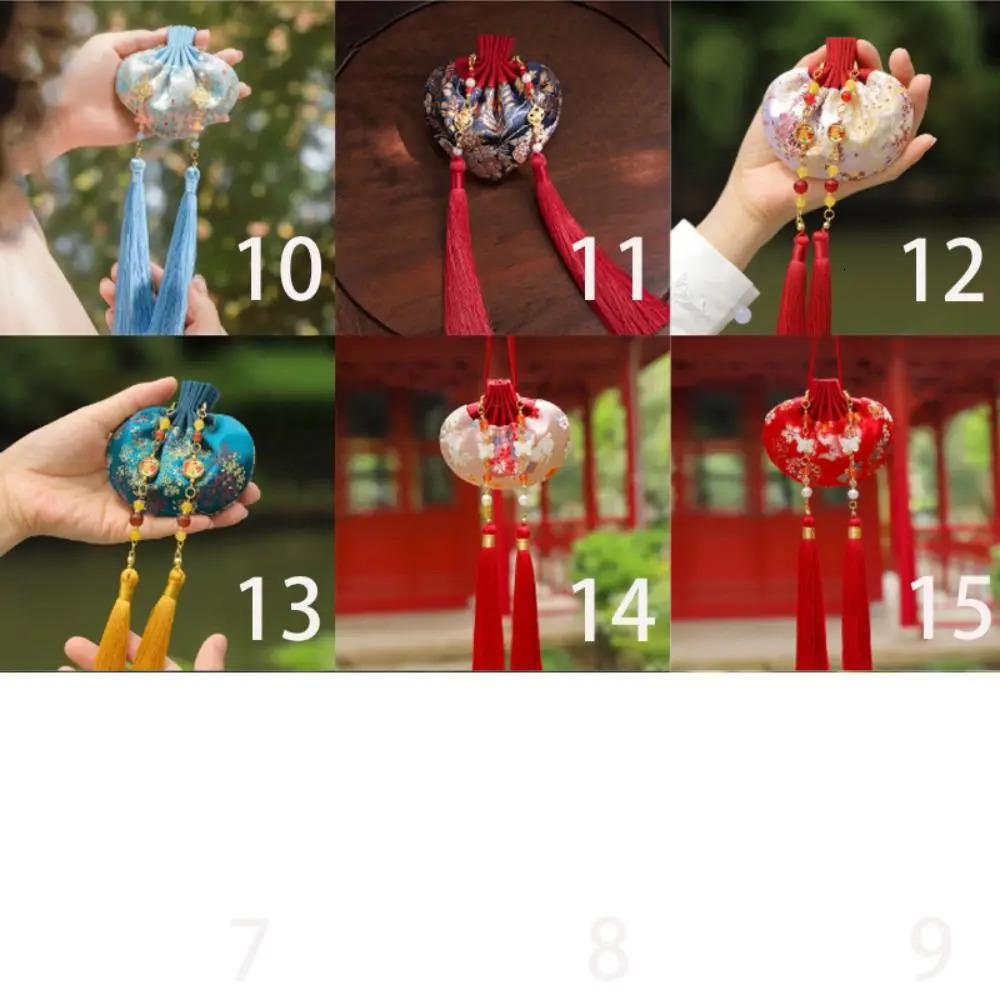 Empty Chinese Style Cloth Sachet Embroidery Jewelry Bag Tassel Storage Portable Exquisite Hanging Pouchperfume 260307