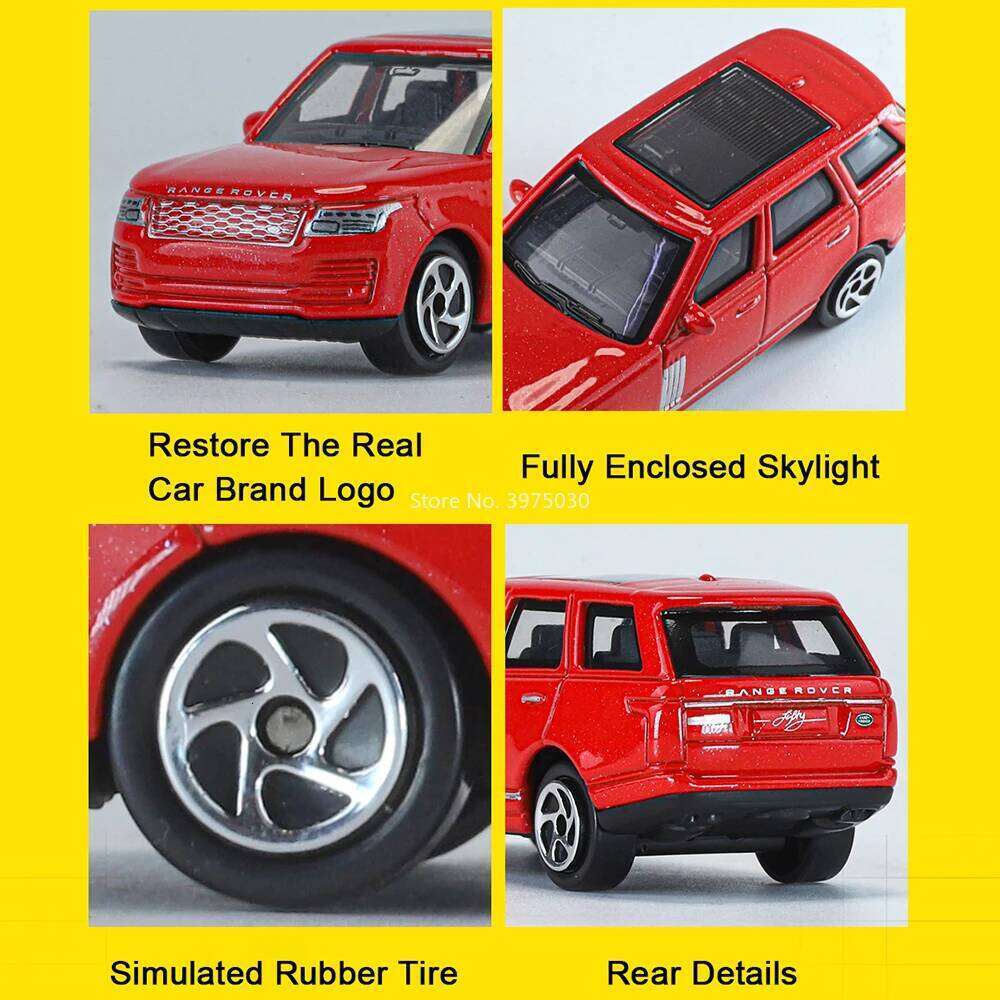1:64 Land Range Rover Alloy Models Toys Diecast Cars Rubber Tire Exquisite Interior Miniature Vehicles Collect Souvenirs Z260307