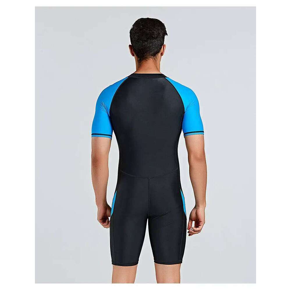 SBART Cross Border Men's European And American Diving Short Sleeved Snorkeling Suit Slimming Swimsuit Outdoor Equipment