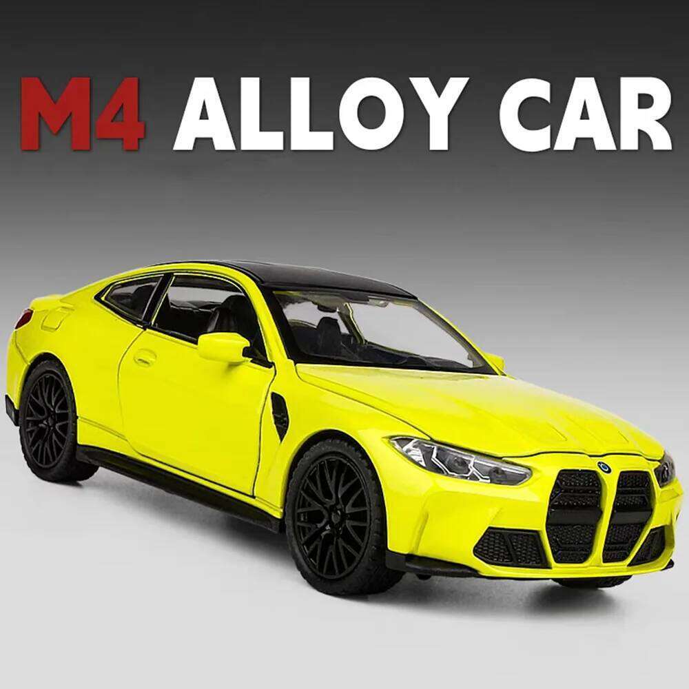 1:32 Alloy M4 X3M Models Cars Diecast Toys Wheel Shock Absorption Doors Opened Vehicle Rubber Tires Miniature Car for Kids Gifts Z260307