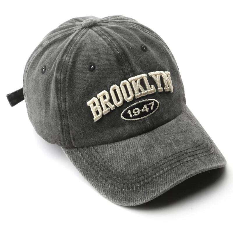 Retro brooklyn Letter Embroidery Baseball Caps Spring Summer Men Women Cotton Adjustable Casual Hat Hip Hop Streetwear Sun Hats Y260304