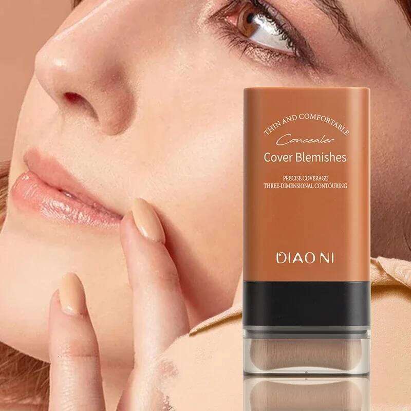 Matte Foundation Cream Stick Multi-Use Eraser Makeup Full Coverage Waterproof Lasting Oil-control Cover Acne Base With brush 26L0306