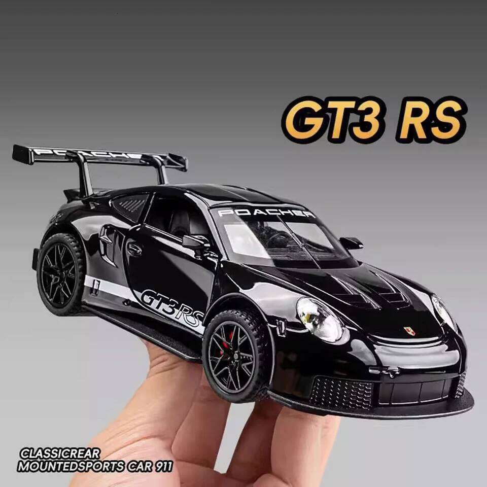 1:32 911 GT3RS Panamera Alloy Miniature Model Toys Diecast Doors Opened Sound Light Rubber Tires Vehices for Boy's Birthday Gift Z260306