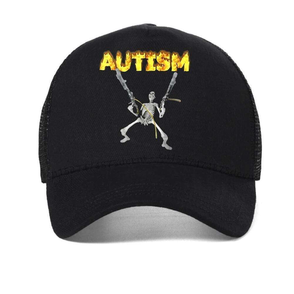 Autism Meme baseball cap Funny Humor Introvert Gift Awareness Neurodivergent caps Men Women Summer snapback hat mesh sun hats Y260304