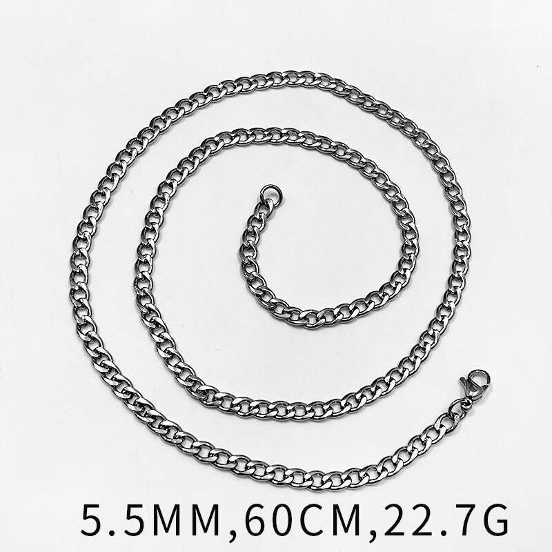 NK Necklace Cuban Chain, Bold Jewelry Necklace, High-Quality Personalized Accessories for Hip-Hop Trendsetters, Steel