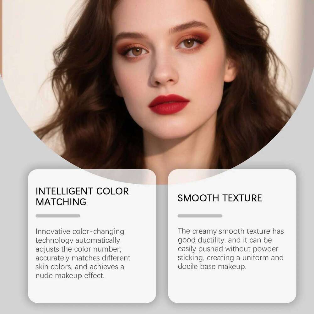 2-in-1 Color Changing Foundation Stick Moisturizing Brightening Matte High Concealer Lightweight Long Lasting Base Makeup 26L0306