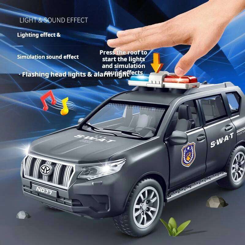 1:32 Scale Models Toys Police Cars Alloy Door Opened Miniature Vehicles Pull Back Car Toy Children's Day Gifts Z260306