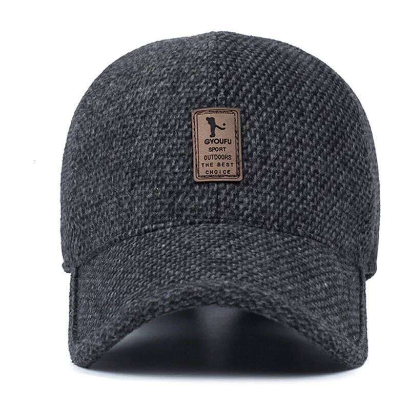 Autumn Men baseball Cap warm with ear thick winter Thicken Women hat Fashion wild Hip Hop hats gorras Y260304