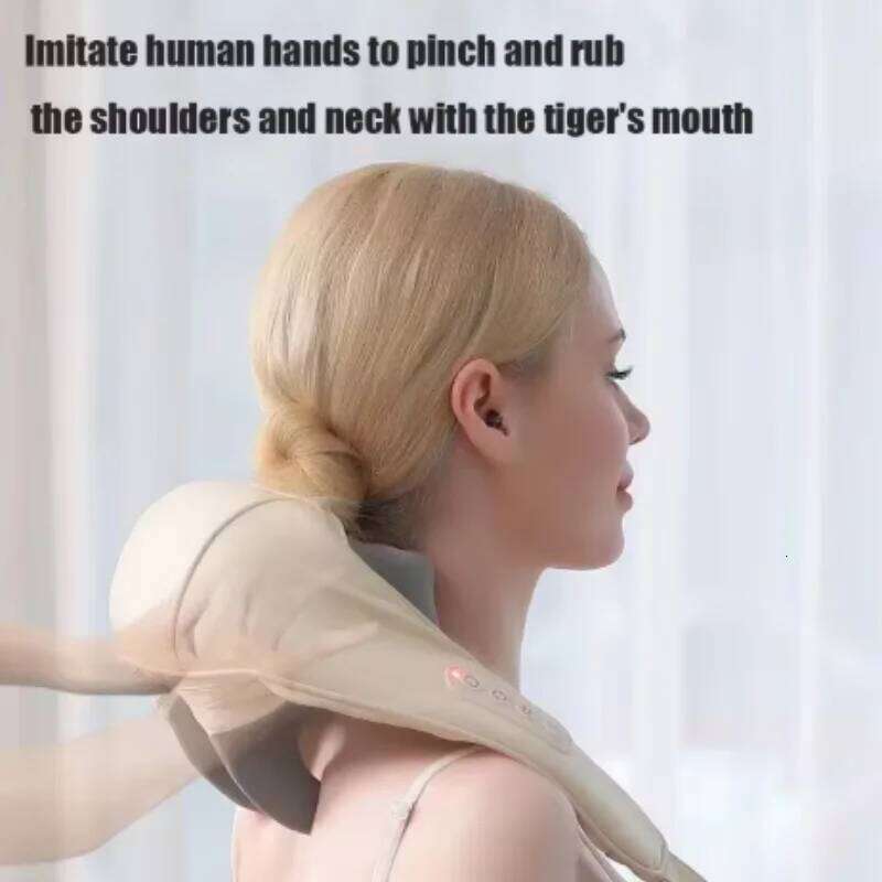 Wireless neck massager with hot compress function for pain relief deep tissue shoulder relaxation massage shawl 26Y0307