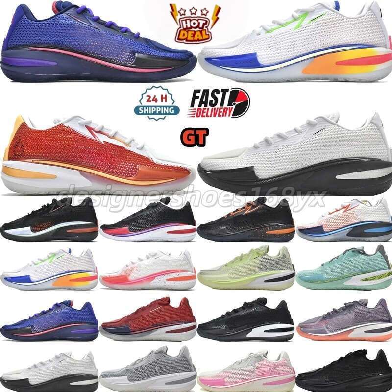 designer shoe Gt 1 basketball sneakers mesh surface canvas nonslip rubber outsole lowtop actual combat pink black white red outdoors casual sport shoes