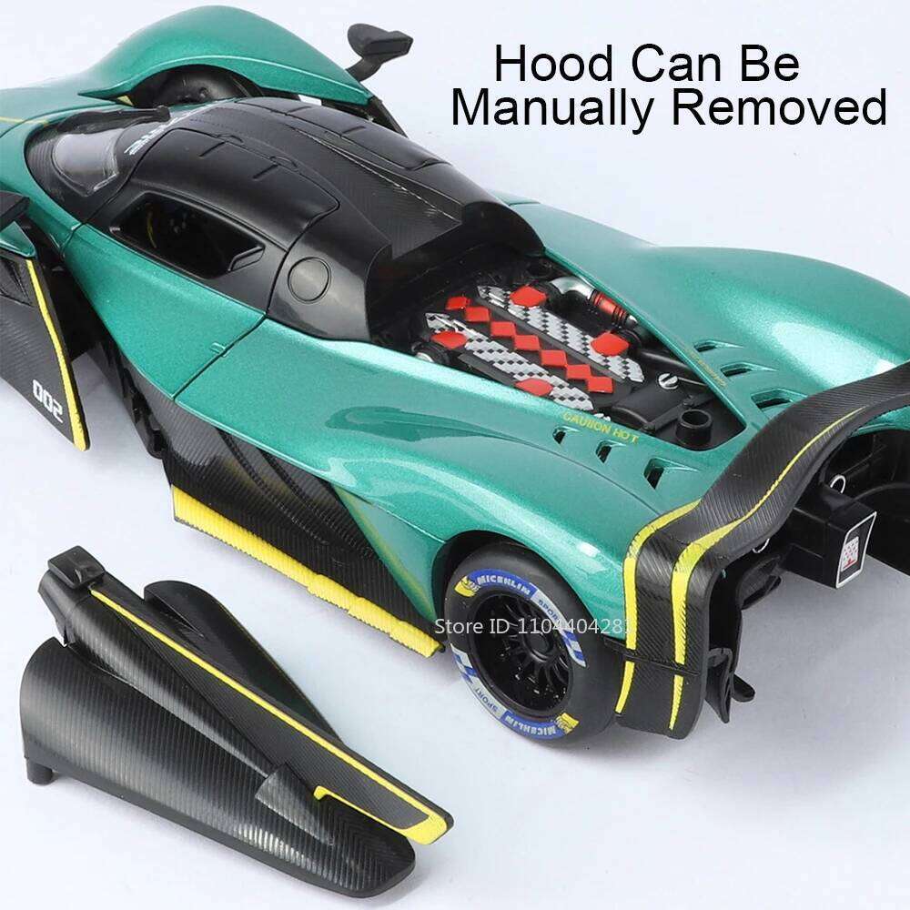 1:24 Valkyrie PAGANI Huayra BC Diecast Model Alloy Sports Car Toys Doors Opened Front Wheel Steering Vehice for Boyfriend's Gift Z260306
