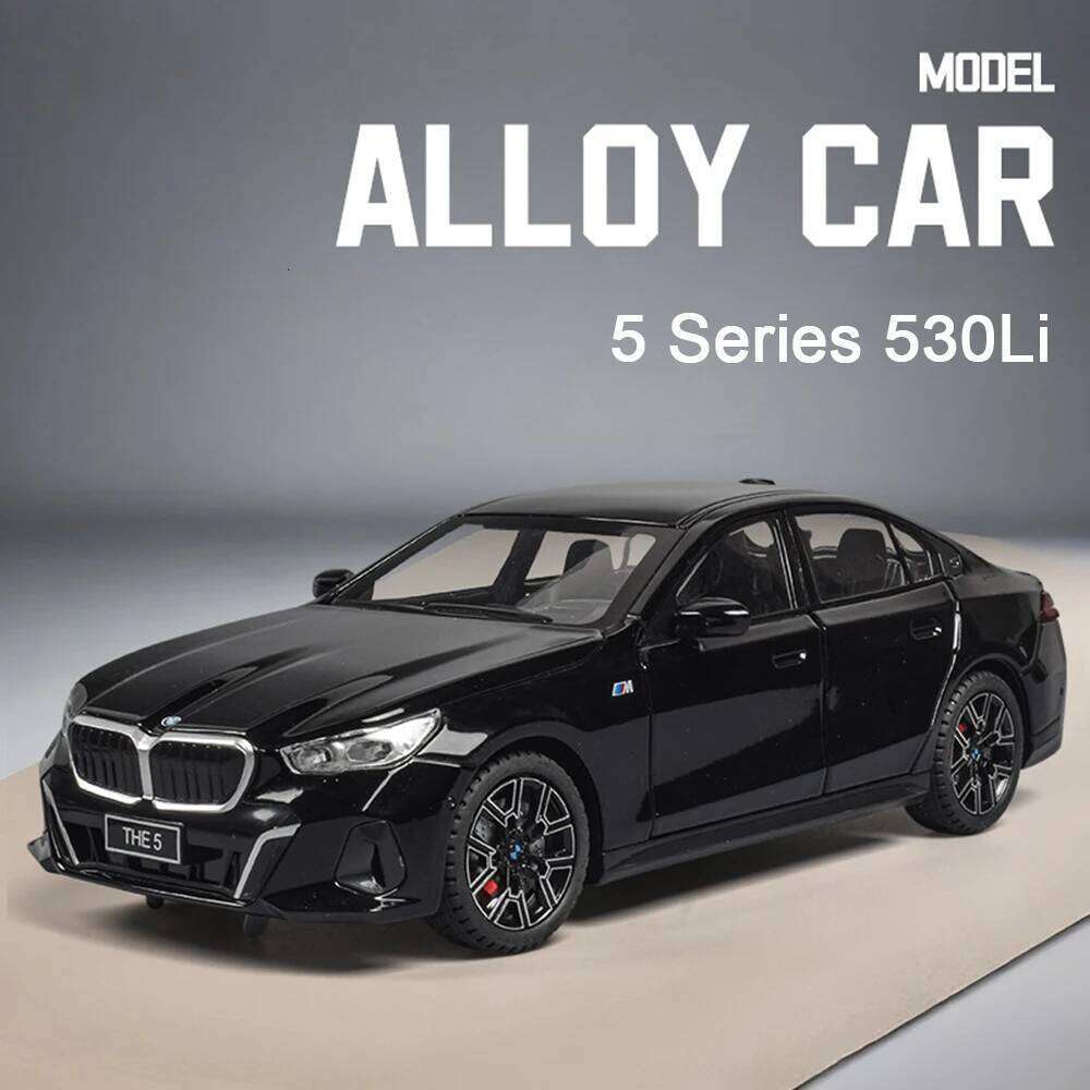 1:24 5 Series 530Li A6L Cars Toys Miniature Models Alloy Diecast Doors Opened Vehicles with Pull Back Car Perfect Gifts for Kids Z260306