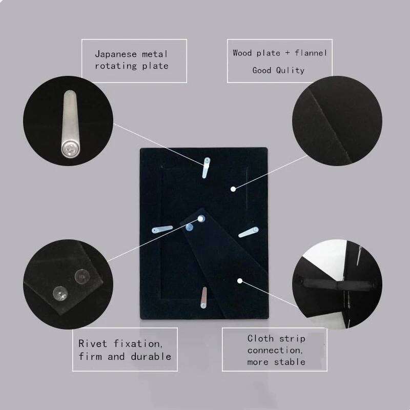 Modern Creative Black And White Striped Wooden Picture Frame Office Sample Study Room Decoration Birthday Party Gift H260306