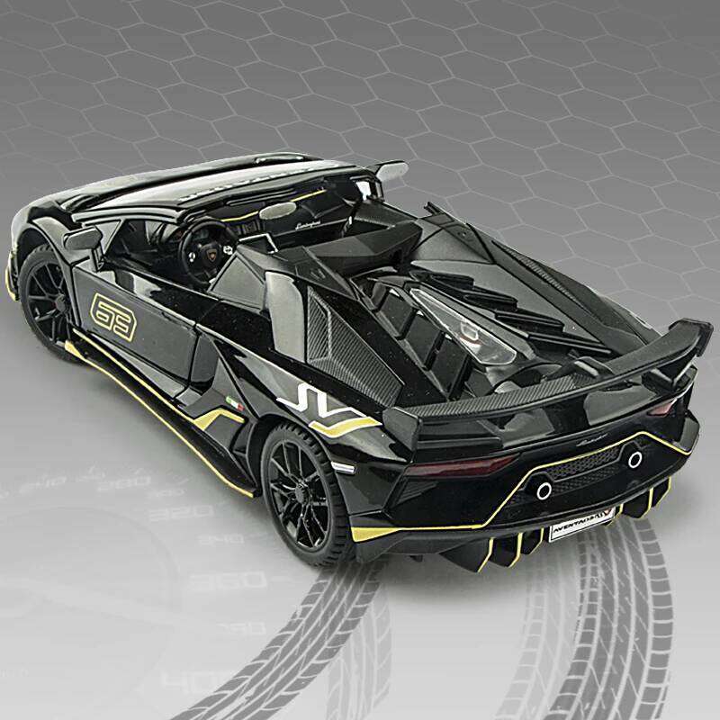 1:24 Lambo SVJ63 Alloy Model Sports Model, Simulated Car Children's Toy Collection Ornaments for Boys Gifts Z260307
