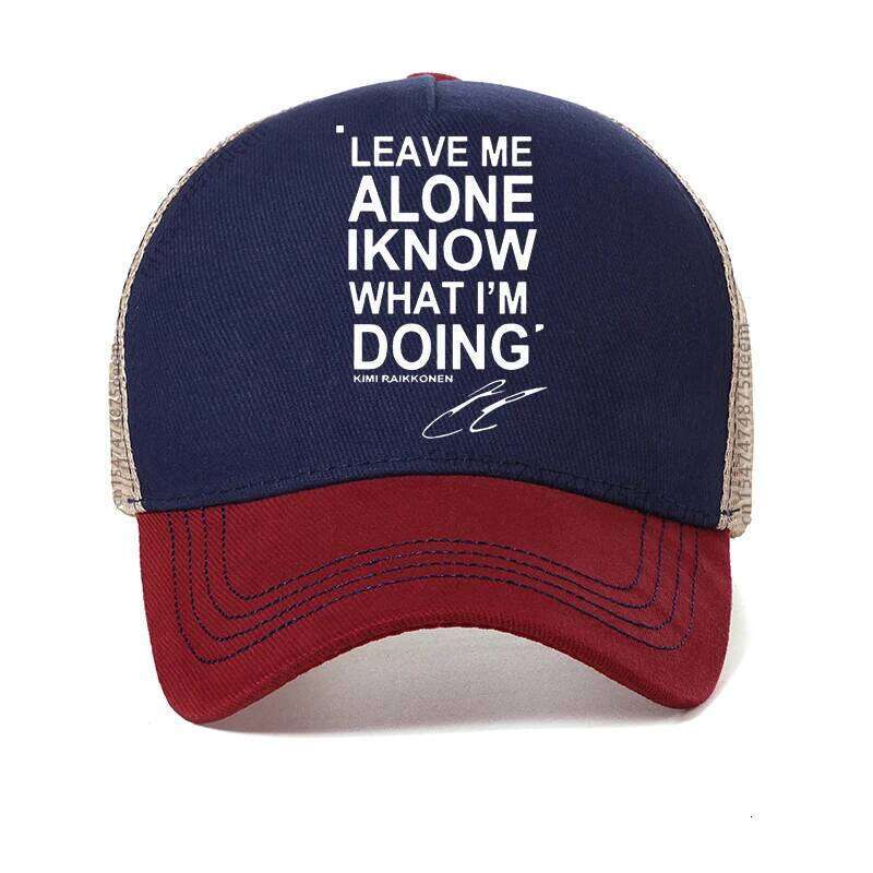 REM LEAVE ME ALONE KNOW WHAT I AM DOING KIMI RAIKKONEN men hat New Fashion High Quality Mesh Breathable Baseball Cap Y260304