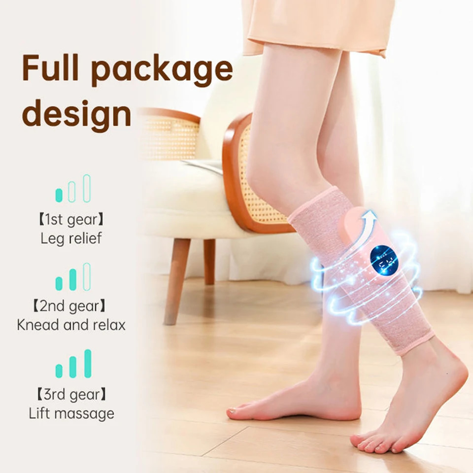 Electric Heated Calf Massager Wireless Air Pressure Leg Massager Compress Calf Massage Machine Promote Blood Circulation 260304