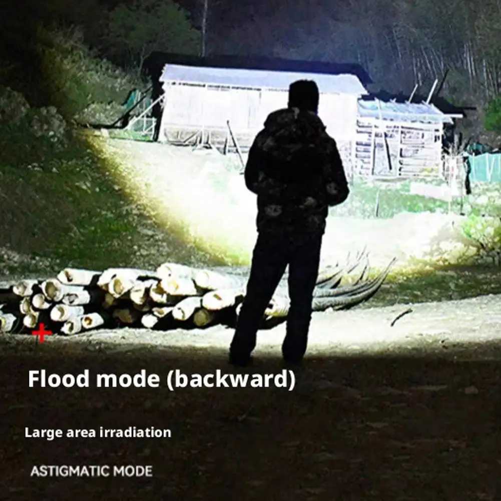 Motion Sensor LED Headlamp 18650 Rechargeable High Power COB Head Flashlight Adjustable Brightness Anti-Slip Headband for Night H260307