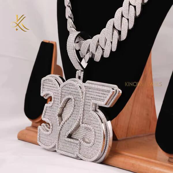 Dazzling Custom Moissanite Diamond Pendant Unique Hip Hop Style Pendant Luxury Statement Jewelry For Confident Men And Women