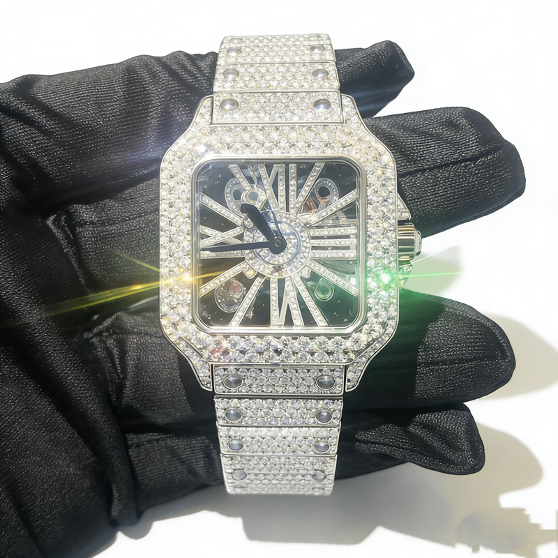 40mm Designer VVS Moissanite Iced-Out Watch for Men & Women, Premium Quartz Movement, Free Shipping, Hip Hop Style