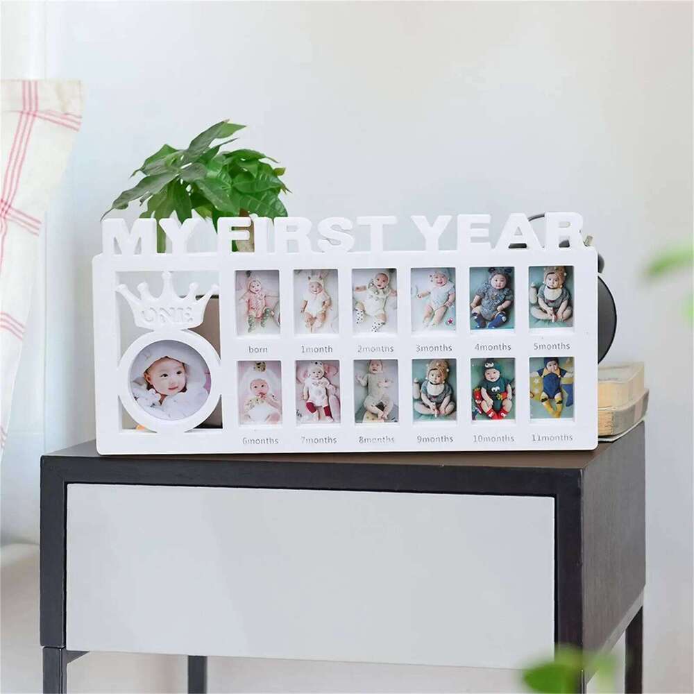 0-12 Months Pictures Photo Frame Souvenirs Kids Growing Memory Capture Every Precious Moment of Your Baby's Gifts H260306