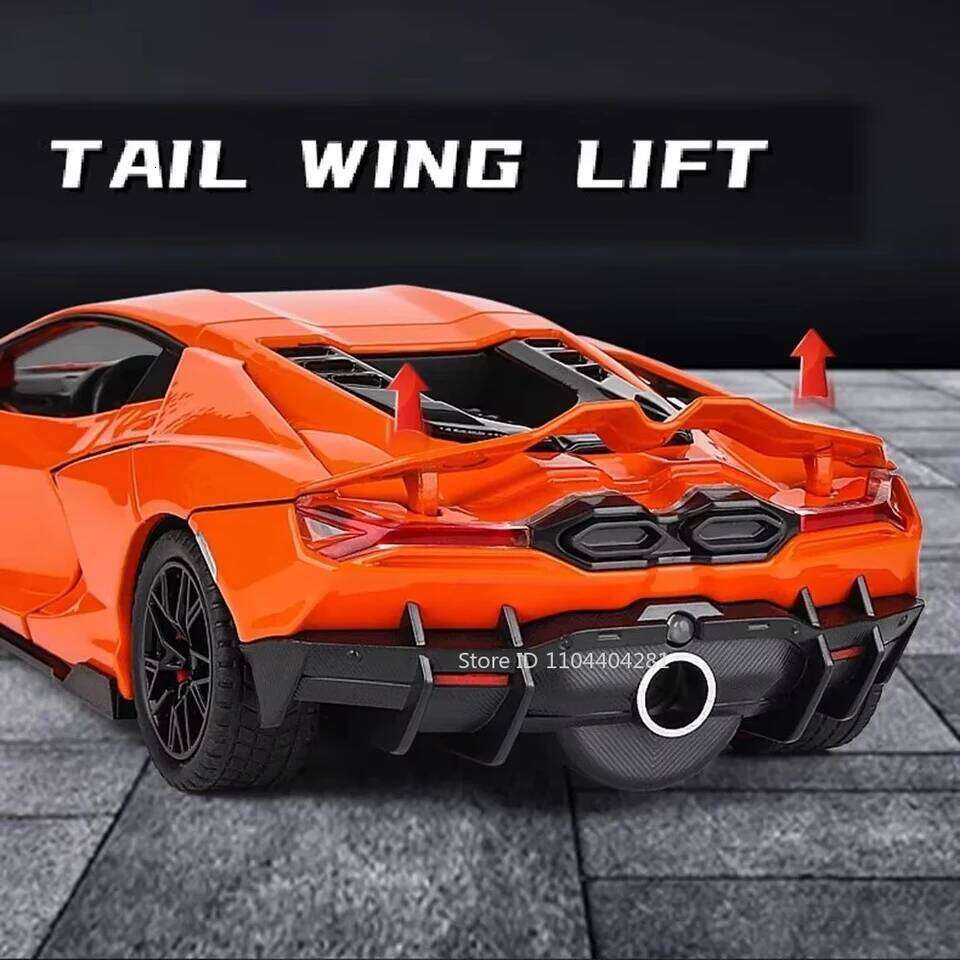 1:24 Lambor Revuelto Bolide Alloy Diecast Cars Model Toys with Sound Light Pull Back Doors Opened Miniature Sports Car Boy Gifts Z260306