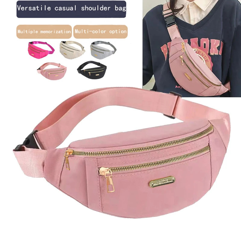Neutral Style Bags Mens and Womens Waist Suitable for Business Trips Tourism Nylon Material Various Colors 260227
