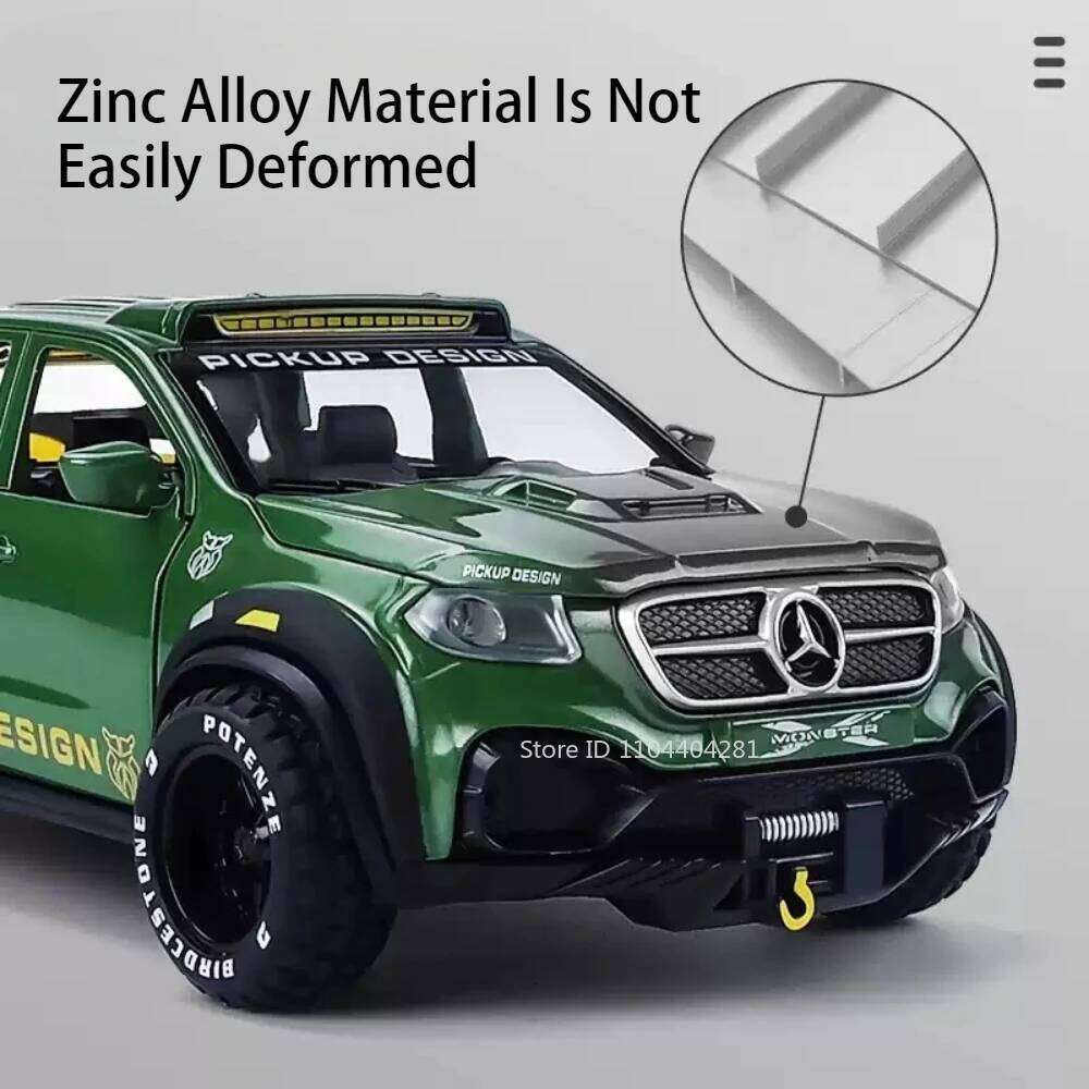1:28 X-Class Exy 6X6 Miniature Models Diecast Cars Toy Doors Opened Sound Light Pull Back Off-road Vehicle Children's Toys Gifts Z260306
