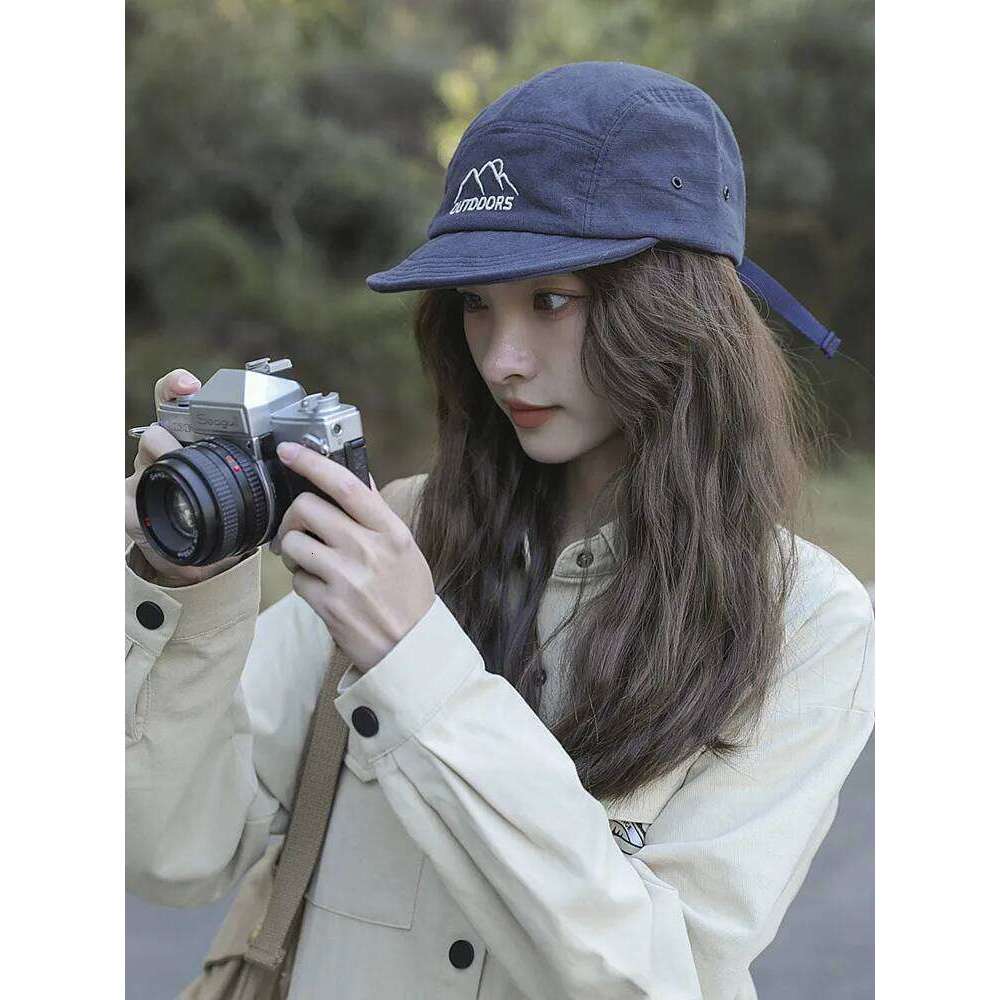 Spring Summer Short 5 Panel Baseball for Women Men Street Soft Flat Brim Hiphop Snapback Hat Outdoor Peaked Cap Unisex Y260304