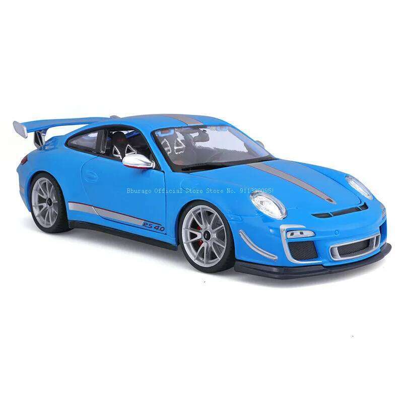 Bburago 1: 18 Porsche 911 GT3 RS 4.0 racing die-casting static model alloy car toy collection gift Z260306